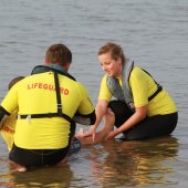 Reddingsbrigade doet exames Lifeguard